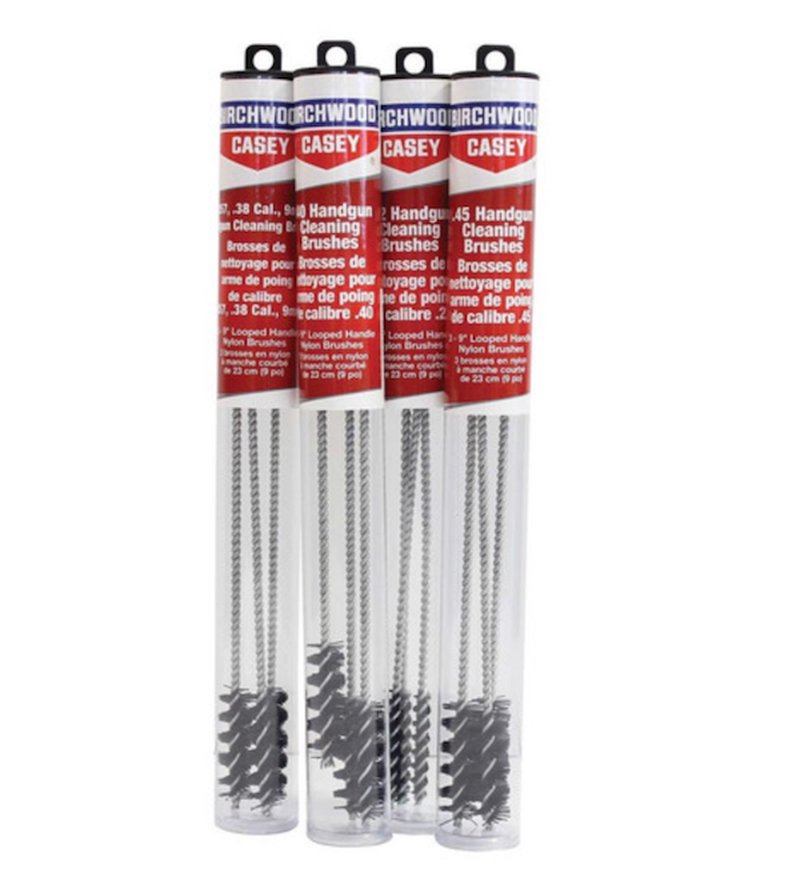 GSM BC-41210 Looped Handgun Cleaning Brushes 9mm/.38 Nylon 3-Pack (9 in)