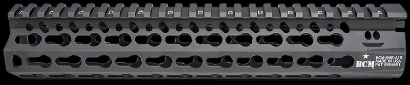 Bravo KMR Alpha AR-15 Free-Float KeyMod Handguard 10in Black Anodized Aluminum