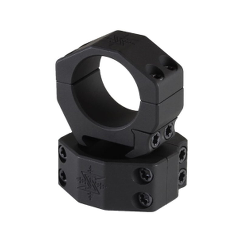 Seekins Precision Picatinny 30mm Scope Rings AR-High Matte Black