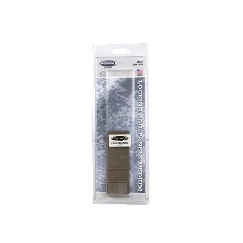 Weaver SCAR Locking Rail Panel 4\", Flat Dark Earth
