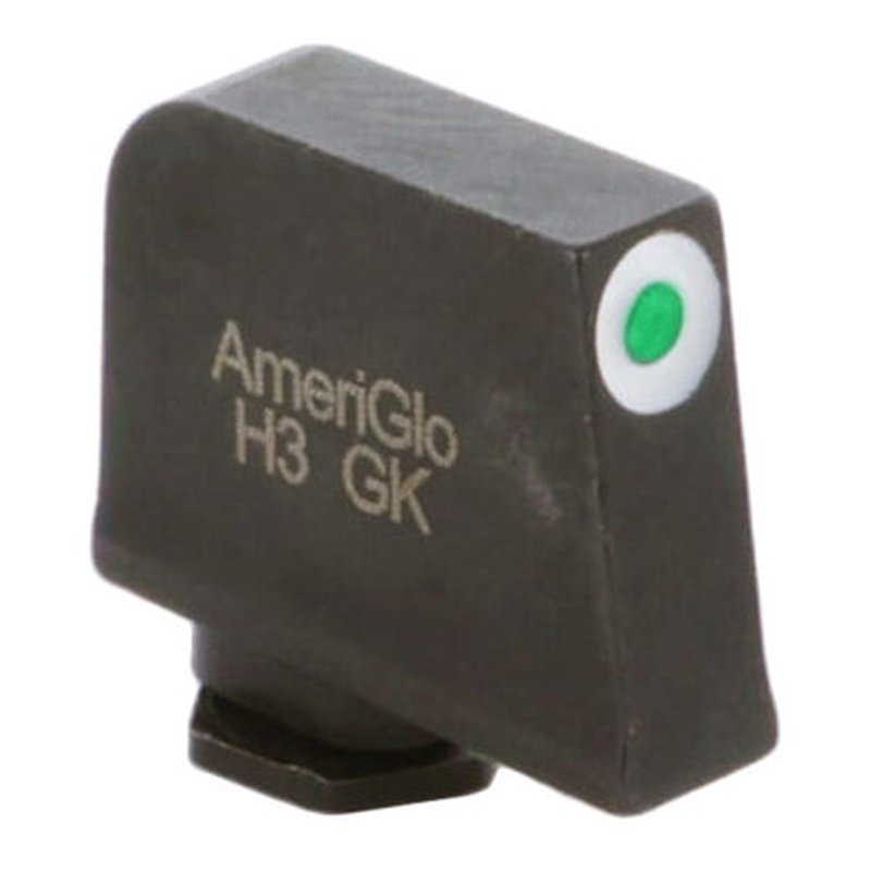 Ameriglo GL-112-350 Glock front sight tritium green white outline stock