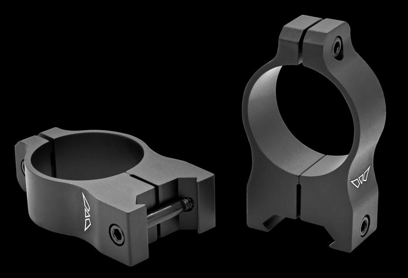Warne Vapor Scope Rings 30mm High Matte Black Vertical Split Picatinny Weaver Rail V415M