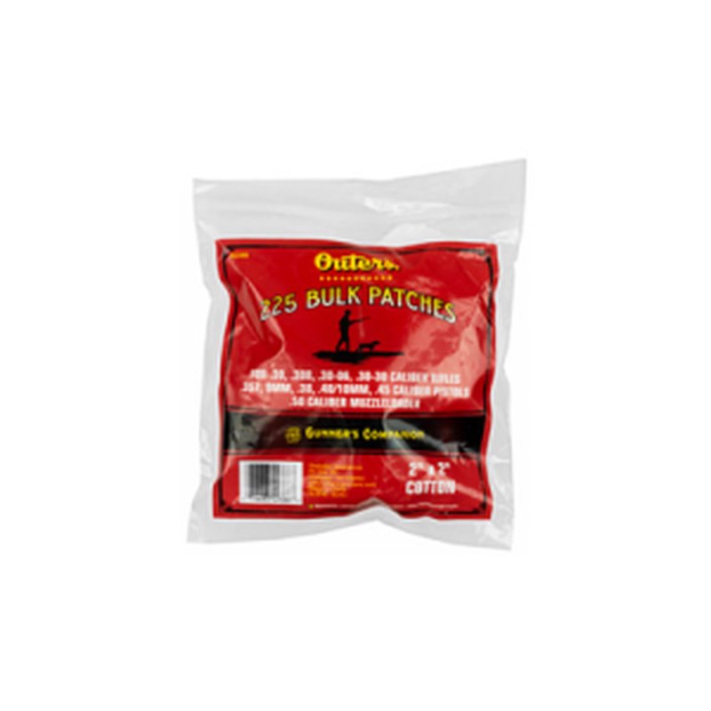 Outers Bulk Cleaning Patches 30-50 Caliber 225 Count