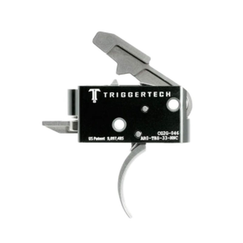 Trigger Tech Competitive Primary AR-15 Traditional Curved Two Stage Rifle Trigger - Gray