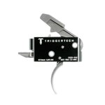 Trigger Tech Competitive Primary AR-15 Traditional Curved Two Stage Rifle Trigger - Gray