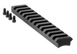 Ruger 90673 Precision Rimfire 0 MOA Picatinny Alumonum Black Hard Coat Anodized
