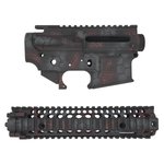 Daniel Defense DDM4 Striped Receiver Set with 9.55" RIS II Handguard, Red Crododile