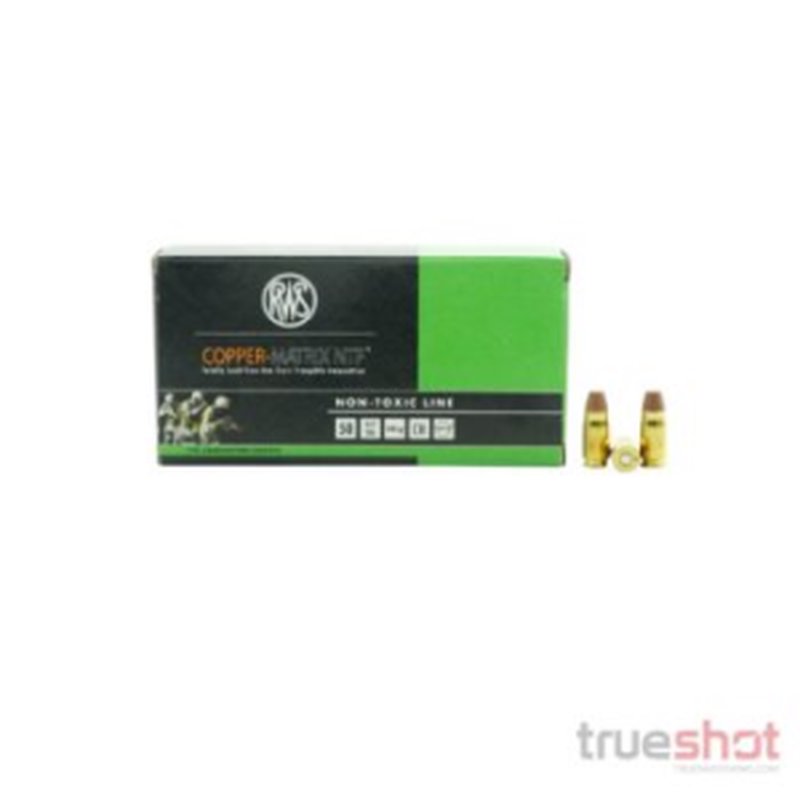 Ruag Copper Matrix NTF 357 SIG 100 Grain Non-Toxic Frangible Ammunition