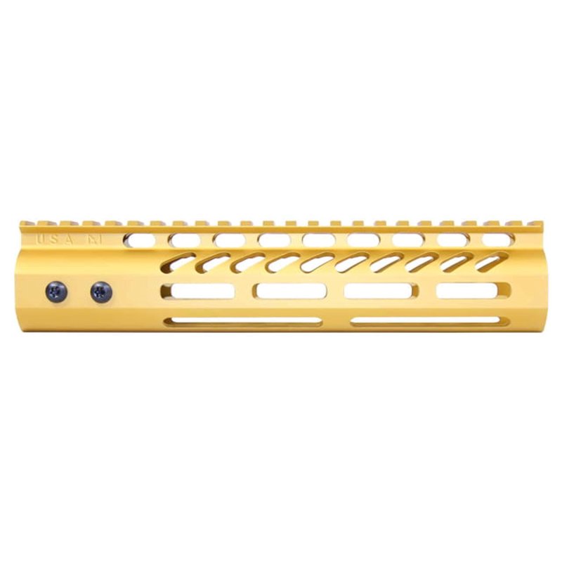 Guntec USA 4in Ultra Lightweight Thin M-LOK System Handguard w/ Monolithic Top Rail