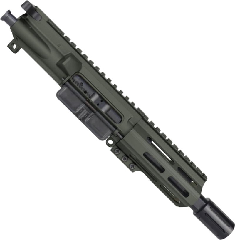 ABC RIFLE COMPANY AR-15 .223 Remington/5.56x45mm NATO Micro Pistol 5in Barrel M-LOK Handguard Upper Receiver w/BCG And Charging Handle