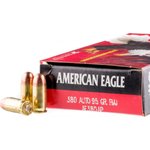 Federal American Eagle .380 ACP 95 GR FMJ Ammunition 50 Round AE380AP