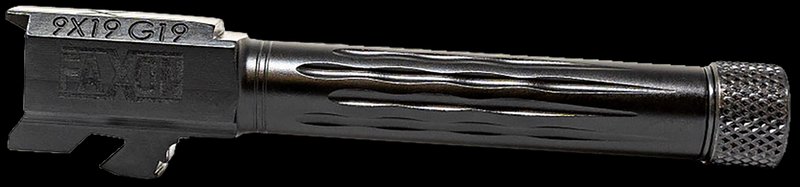 Faxon Glock 19/45 Gen2-5 9mm Threaded Flame-Fluted Barrel GB910N19LGQT