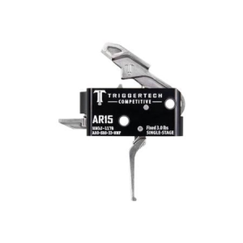 TriggerTech AR-15 Competitive Single Stage Flat Stainless Trigger