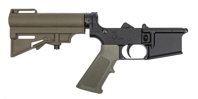 PSA Classic AR-15 Complete Pistol Lower W/HAR-15 Brace, ODG