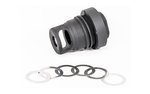 Yankee Hill Machine Co Mini QD Muzzle Brake, 9mm, 5/8-24, Black, Includes Shim Kit