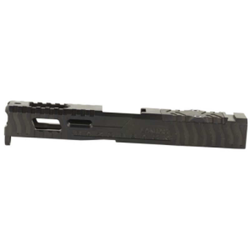 LANTAC Razorback Stripped Slide Gen 1-3 Glock 19 DLC Black