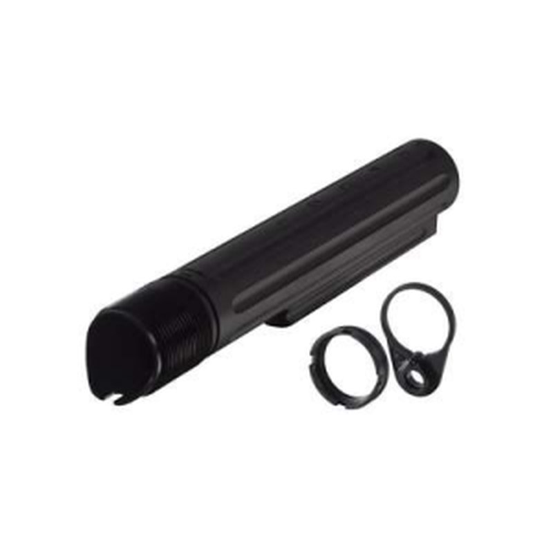 Primary Weapons Castle Nut 4G2BTMB-1F 7075-T6 Aluminum Black Anodized Buffer Tube