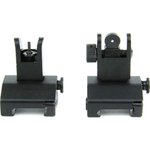 TacFire IS002 Low Profile Sight Set Flip Up Black Anodized for AR-Platform