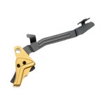 Tyrant CNC I.T.T.S Trigger Gold/Black for Glock 43/43X/48 Aluminum (TDG43TRIGGOLDBLKBAR)