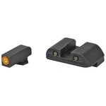 AmeriGlo Glock Bold Night Sights .165" Green Tritium Front/Rear Set