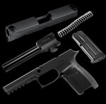 Sig Sauer P320 X5 Legion Caliber X-Change Kit 9mm Optic-Ready Slide TXG Grip Module