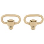 Grovtec HD Push Button Swivels Cerakote Desert Sand 1-1/4" 2-Pack