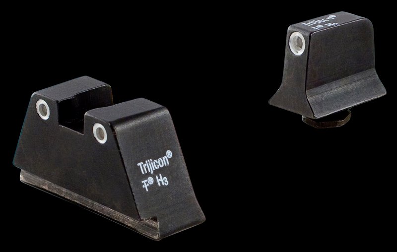 Trijicon 600689 Suppressor/Optic Height Sights Glock 20/21 Front & Rear Green Tritium