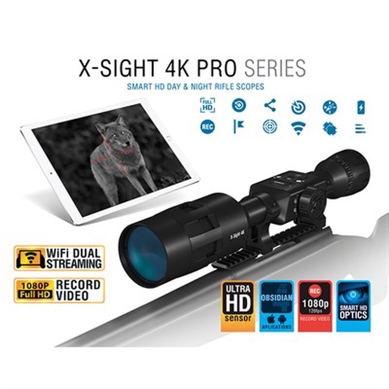 ATN X-Sight II 4K Pro 5-20X Smart Day/Night Rifle Scope