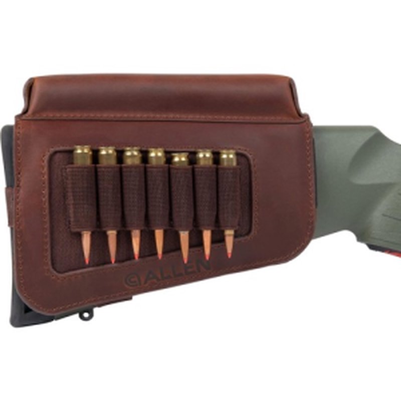 ALLEN Westcliff Buttstock Cartridge Carrier 7rd Leather