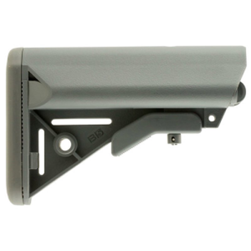 B5 Systems SOP1123 Enhanced SOPMOD Collapsible Stock AR-15 Milspec, Wolf Gray
