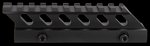 Aim Sports MT012H AR-15 1-Inch High 5-Inch Picatinny Riser Mount Aircraft Aluminum Black Anodized