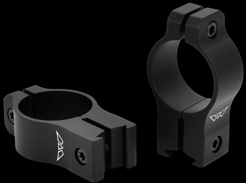 Warne Vapor Rimfire Scope Rings 1 Inch Tube High 3/8 Inch Dovetail Vertical Split V422M
