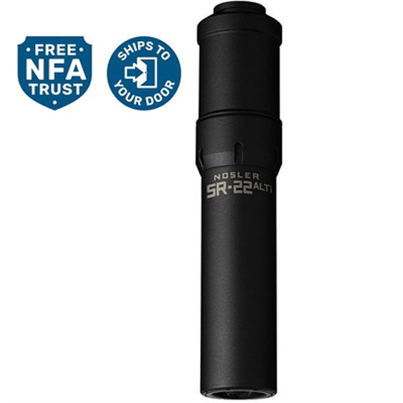 NOSLER SR-22TI 22 CALIBER RIFLE SUPPRESSOR