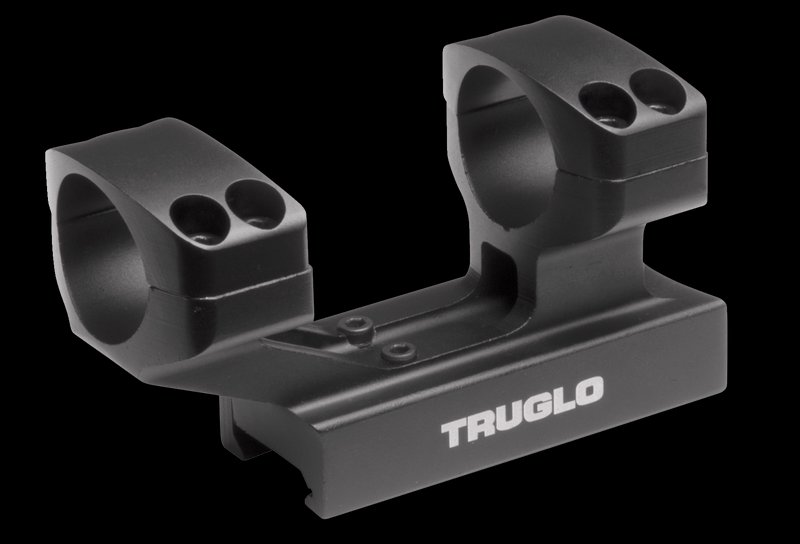 TruGlo TG8963B OnePiece Tactical Scope Mount Scope Ring Combo Black