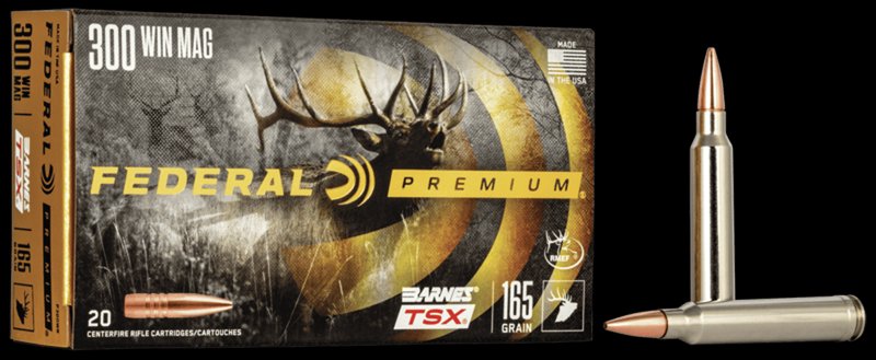 Federal Premium Barnes Triple Shock X TSX .300 Win Mag 165 Grain Ammo
