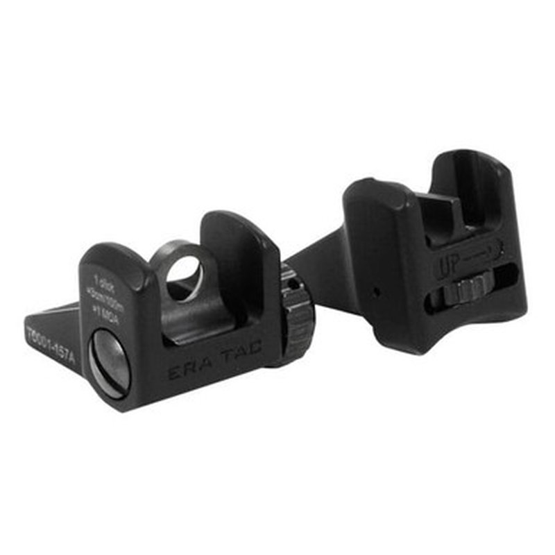 ERA-TAC ERATAC Backup Sight Set Front and Rear Steel Post 1 MOA