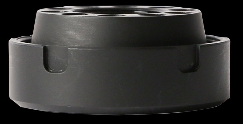 SilencerCo Charlie Direct Thread Mount 5/8-24 Thread Black Oxide Steel Suppressor Adapter