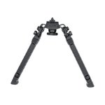 FAB Defense FXSPIKEB Spike Precision Black, 7.09"- 11.42" Adj., Rotating & Tilting, Polymer/Aluminum, Rubber Feet, Includes Leg Extensions, Picatinny Rail Compatible