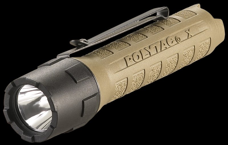 Streamlight PolyTac X Tactical Flashlight Dual Fuel 600 Lumen Coyote