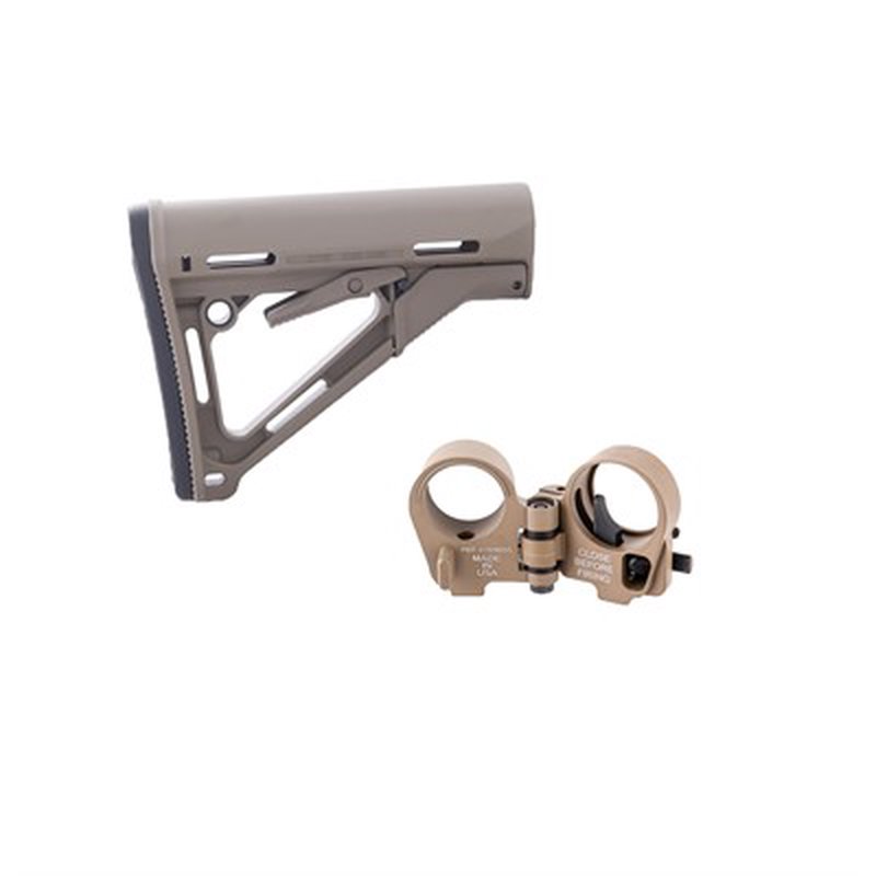 AR-15 CTR Stock Collapsible Mil-Spec With Folding Stock Adapter
