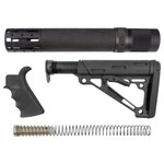 Hogue 15078 OverMolded Stock Kit Black Synthetic for AR-15, M16 Includes Rifle Length Forend & Finger Groove Grip