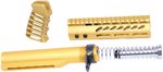 Guntec USA AR-15 Pistol Furniture Set With Miltube (T6 Aluminum, M-LOK)