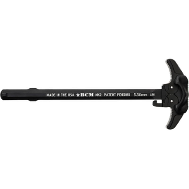 BCM GFHMK2LRG Asymmetric MK2 Charging Handle Compatible w/ Mil-Spec AR-15 Black 7075 T-6 Aluminum