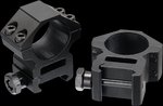 UTG Accushot 1-Inch Medium Scope Rings Matte Black Picatinny/Weaver Mount RGWM25M4