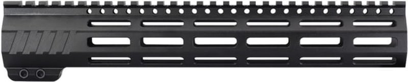 JE Machine Tech AR-15 Ultralightweight Minimalist Full Top Rail 12 in No Anti Rotation Tabs Black