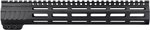 JE Machine Tech AR-15 Ultralightweight Minimalist Full Top Rail 12 in No Anti Rotation Tabs Black