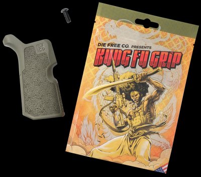 DIE FREE CO Kung Fu Grip AR-15 AR-10 Nylon Olive Drab 12 Degree Reduced Angle KFGODG