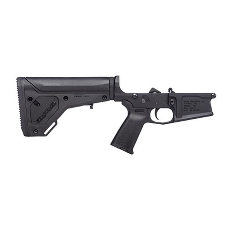 Aero Precision M5 Complete Lower Receiver w/ MOE Grip & UBR Gen2 Carbine Stock - Anodized Black