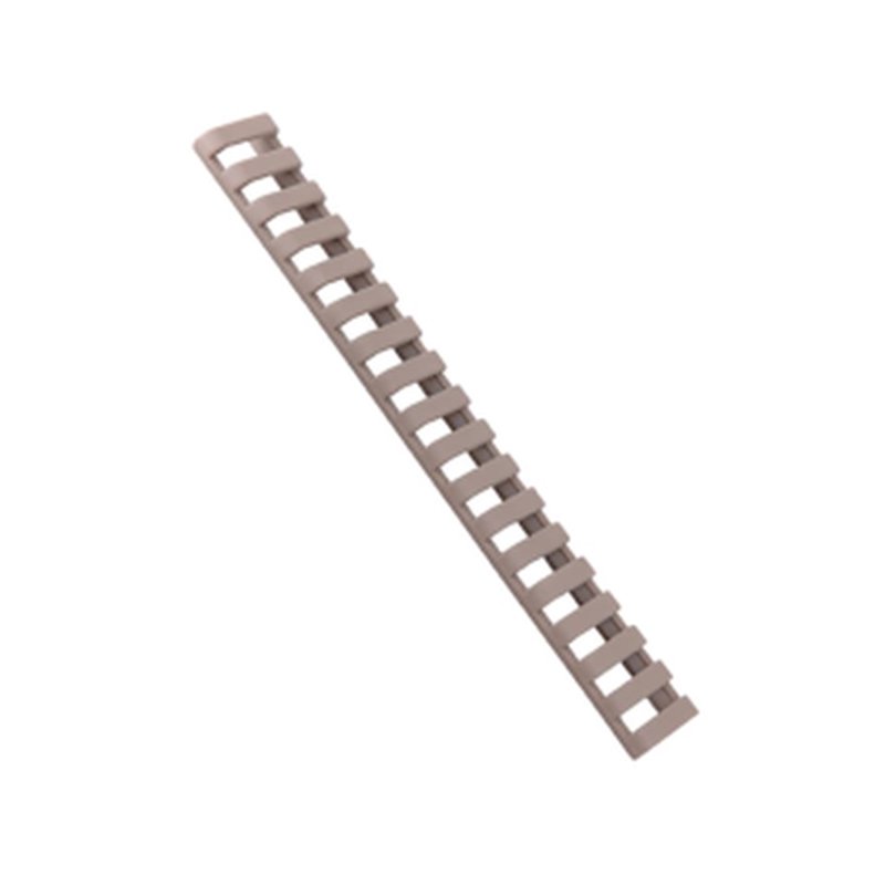 ERGO Low Profile Picatinny Rail Cover 7" Polymer Flat Dark Earth 3PK