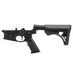 BC-15 | Multi-Caliber Billet Lower Assembly | Black Anodized | Upgraded UTG Tactical Stock